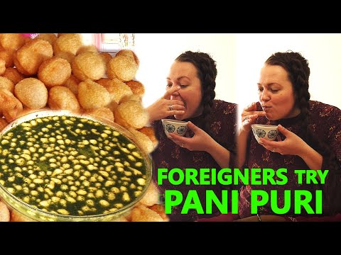 Foreigners Trying PANI PURI (GOLGAPPE) | Indian Street Food reaction by Foreigners | Eating GOLGAPPA