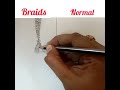 Braids vs normalzara art travel hair type