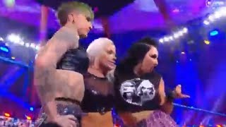Natalya W/ Tamina Vs Liv Morgan W/ Ruby Riott and Billy Kay