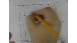 Compass Math Placement Practice Problem 9