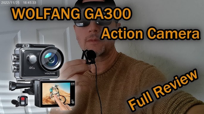 WOLFANG GA100 Action Camera 4K 20MP Étanche 40M Caméra Sous-Marine