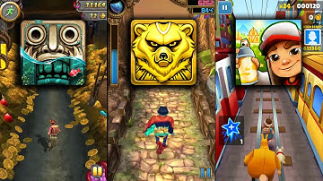 Temple Run 2 Pirate Cove Vs Spirit Run Vs Subway Surfers Zurich - Endless Run Gameplay