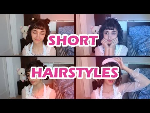 4 SIMPLE & KAWAII HAIRSTYLES FOR SHORT HAIR