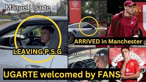 Wow!😍 See how Manuel Ugarte was WELCOMED BY FANS when ARRIVED in Manchester for Medicals💯 | Man Utd