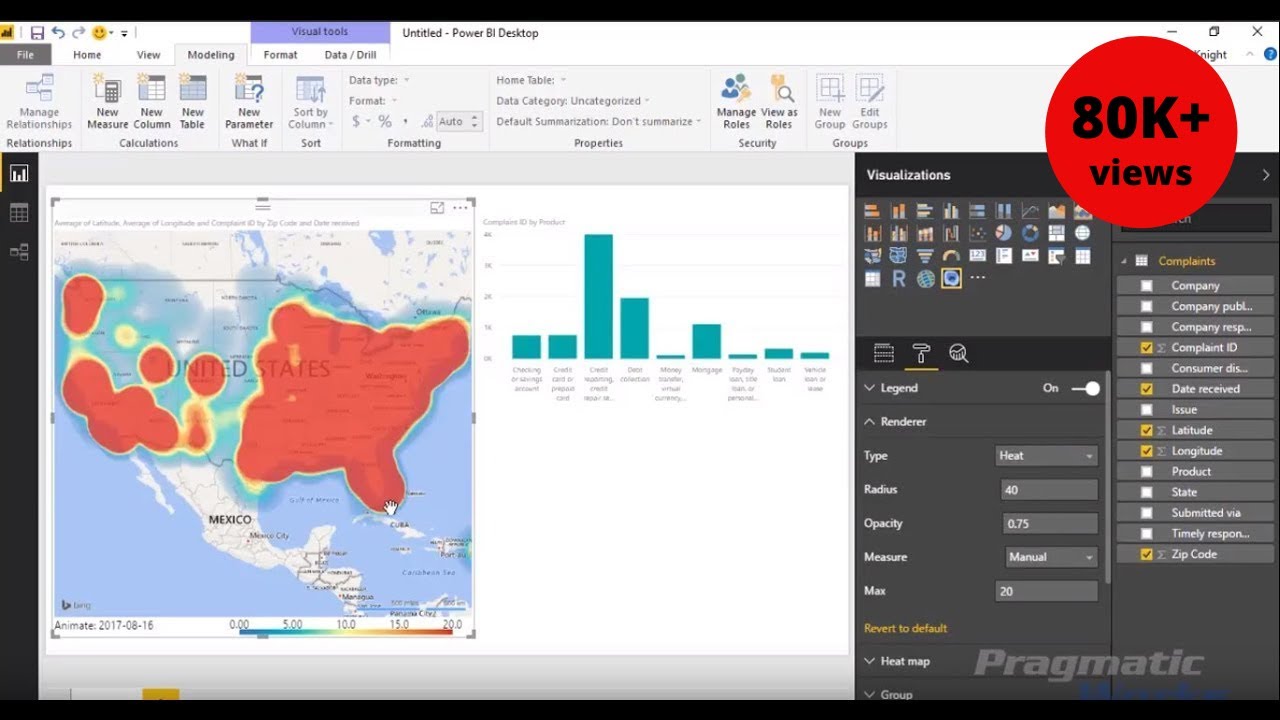 Power bi карта