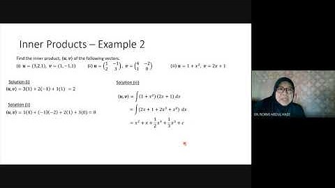 Linear Algebra -  Inner Product