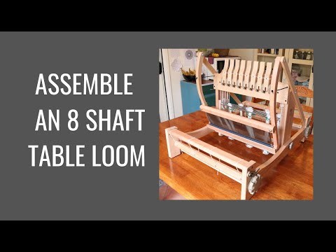 How to assemble the Ashford 8 shaft table loom, part 1