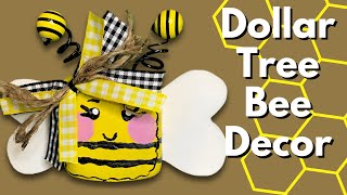 Dollar Tree Foam Dice Bee | DIY Bee Decor | Bee Craft