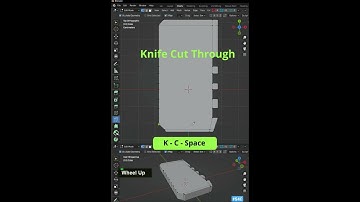Blender Tips: Knife Cut Through #shorts #blender #blendertutorial