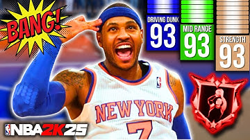 This CARMELO ANTHONY BUILD is a BEAST on NBA 2K25! (My FAVORITE of the YEAR…)