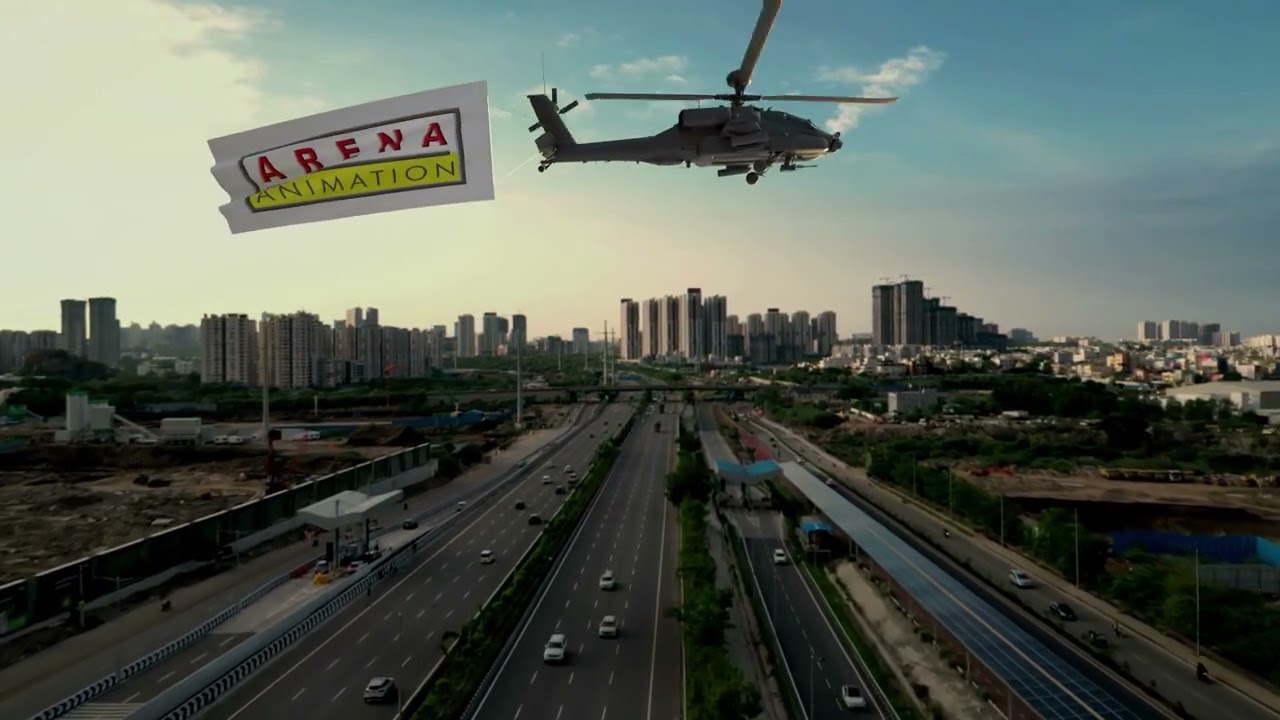 CGI & VFX | Helicopter Banner | 