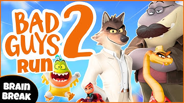 🪙 The Bad Guys 2 Run 🚀 Brain Break | Fitness Run | GoNoodle Inspired