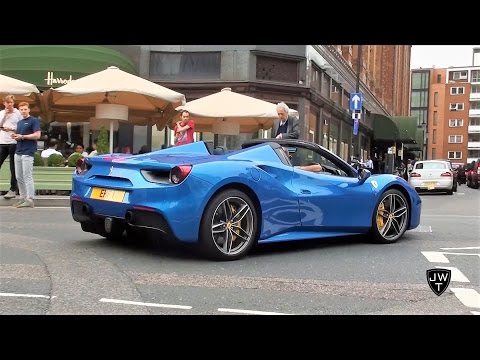 Supercars In London (Part 30) - Aventador SV's, AMG GT-S, 488 Spider & More!