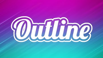 Transparent Outline Text Effect in Gimp