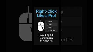 Use Right-Click Like a Pro in AutoCAD | Save Time with Quick Commands!
