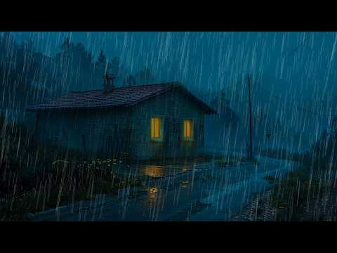 😴 Deep Sleep in Just 2 Minutes with Torrential Rain and Thunder | White Noise for Sleep Tonight
