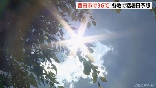 熱中症への対策を　東海地方は各地で猛暑日の予想　愛知・豊田市では３６℃を記録(2022/6/28)