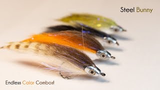 Steel Bunny - UNDERWATER FOOTAGE - Baitfish Streamer - McFly Angler Fly Tying Tutorials