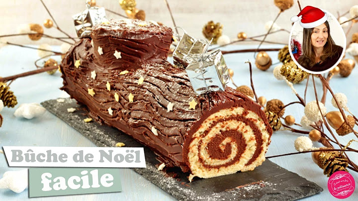 BUCHE de NOEL ROULEE au CHOCOLAT FACILE et RAPIDE !