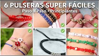 6 Pulseras de Hilo FÁCILES de Hacer | Ideas para vender o regalar