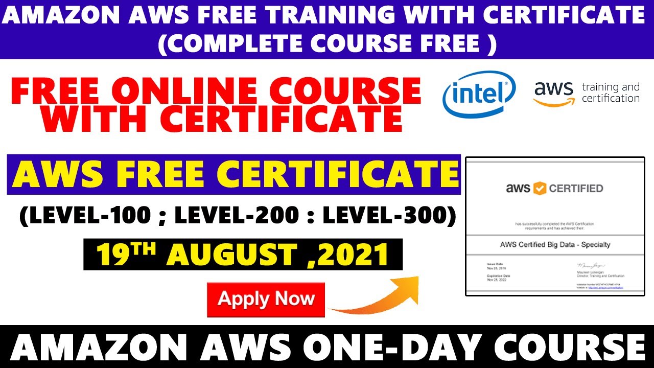 AWS Free Certificate Amazon AWS Free Certification Course Amazon Aws free certificate amazon aws free certification course amazon