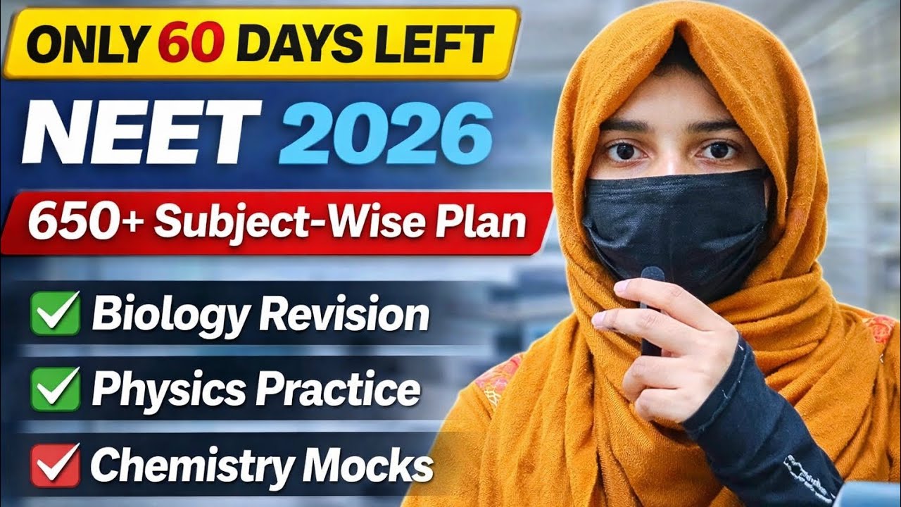 Only 60 Days Left for NEET 😨| 650+ Subject-Wise Revision Plan🔥 - YouTube