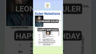 LEONHARD EULER #mathematician #maths #interview #hsainterview #happy #happybirthday #viral #shorts