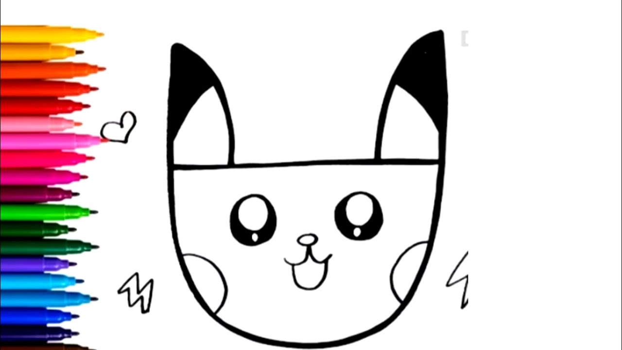 Pikachu Drawing l How To Draw Pikachu For Kids l Drawing For Kids 