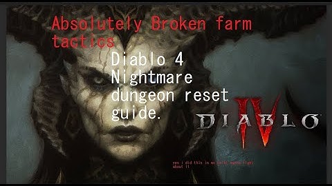 DO THIS NOW! nightmare dungeon reset guide. Diablo 4 exploit found!