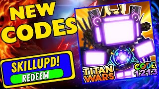 NEW CODES ROBLOX Titan Wars Skibidi Toilet Tower Defense CODES 2024 Titan Wars Skibidi Toilet Tower
