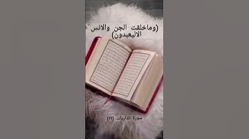 سورة الذاريات اية(٥٦)