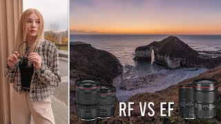 Canon EF VS RF Wide Angle Lens Shootout -  RF 15-35 & RF 14-35 vs EF 16-35 2.8 & f4 (Free RAW Files)