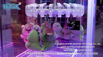 EPARK Punk Planet Scissors Machine Claw Machine Vending Arcade Coin Operated Doll Catch Games