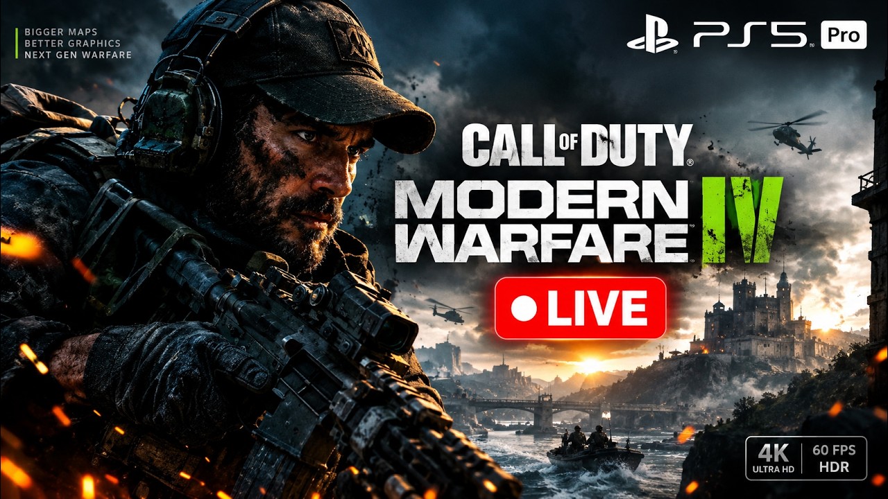 Call of Duty Modern Warfare 4 PS5 Pro LIVE 🔴 | Hindi Gaming | COD MW4 ...