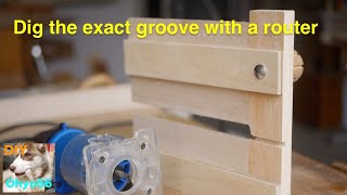 Dig a just-sized groove with a router.