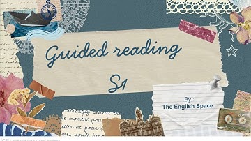 Guided reading S1 _ English studies 
