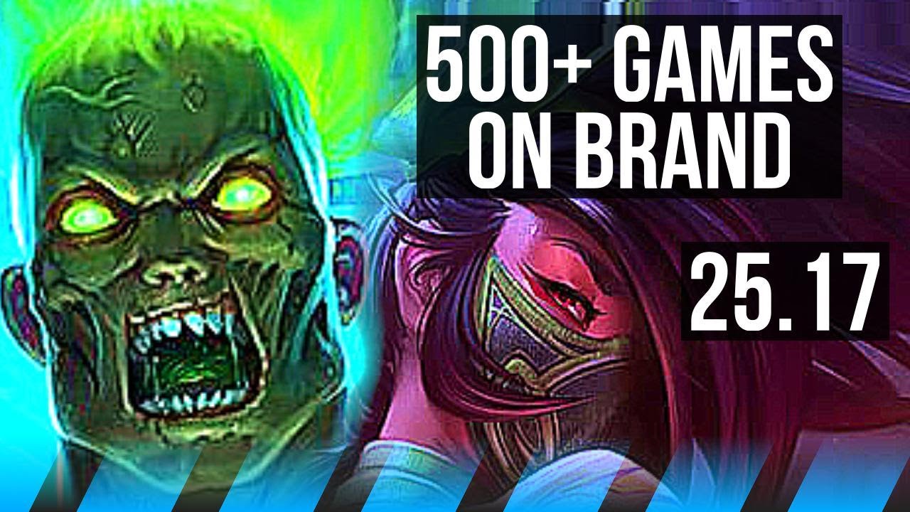 BRAND vs AKALI (MID) | 12/4/14, 500+ games | NA Grandmaster | 25.17