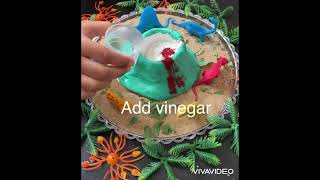 Volcano🌋 experiment by advik||kids learning activities || DIY experiments #shorts