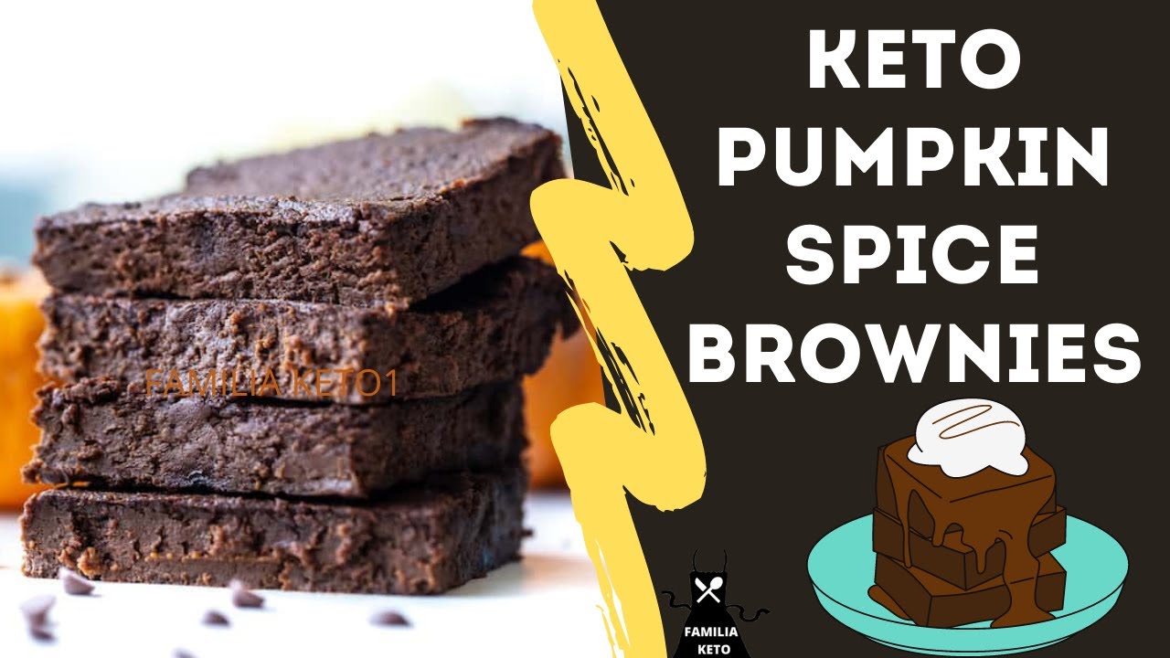 ✨KETO PUMPKIN SPICE BROWNIES 🤎ZERO CARBOHIDRATOS/familia keto1