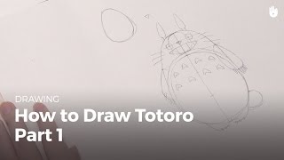 Learn how to draw manga easily: Draw Totoro - Part 1-2