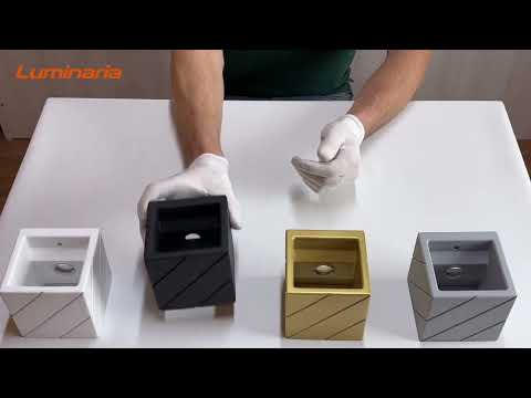 Настінний гіпсовий світильник, бра GYPSUM LINE Dallas S2202 бетон, видео 1