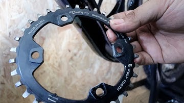 Installation of Wolftooth 34T Oval Chainring on Polygon Siskiu T8