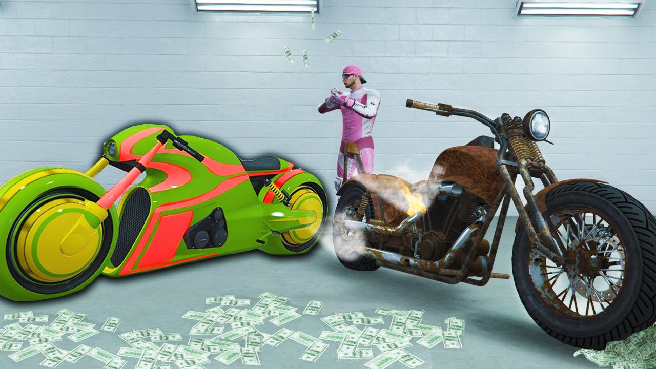 I Bought The Cheapest Motorcycle and The Most Expensive GTA Online