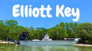 Trolling on Hewes Redfisher 18 offshore   Swimming in Elliott Key in Biscayne Bay   Starfish