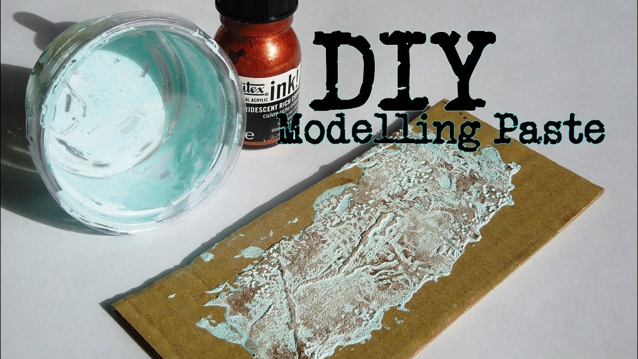 How to make your own Texture Paste in art, Moldingpaste