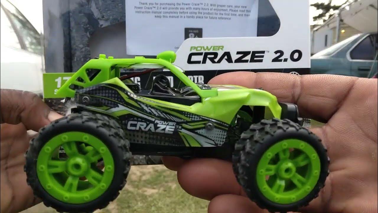 Power Craze 2.0 Mini RC Car With Remote Control Green Brand New