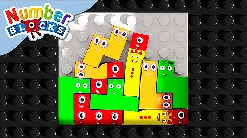 NUMBERBLOCKS Tetris in LEGO WORLD (SATISFYING)