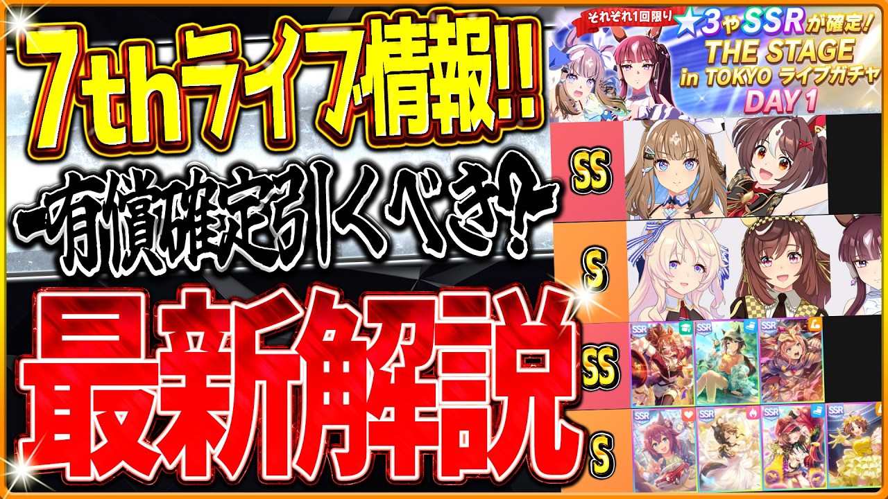 ウマ娘】7thライブ最新情報まとめ!!☆3＆SSR確定ガチャ来た！引くべき