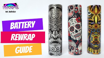 How To Rewrap 18650 Batteries | Tutorial ByAmiso