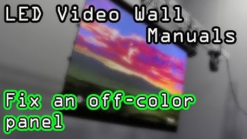 LED Wall -  Configuring a single installed panel